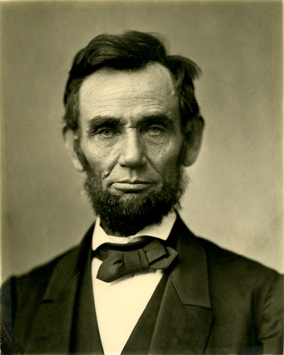 Abraham Lincoln - Matte Collodion Print by Alexander Gardener