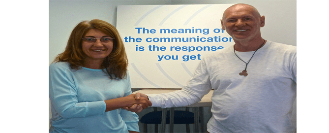 terry elston and eva minkov shaking hands