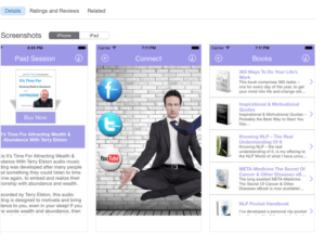 screen shot NLP business app