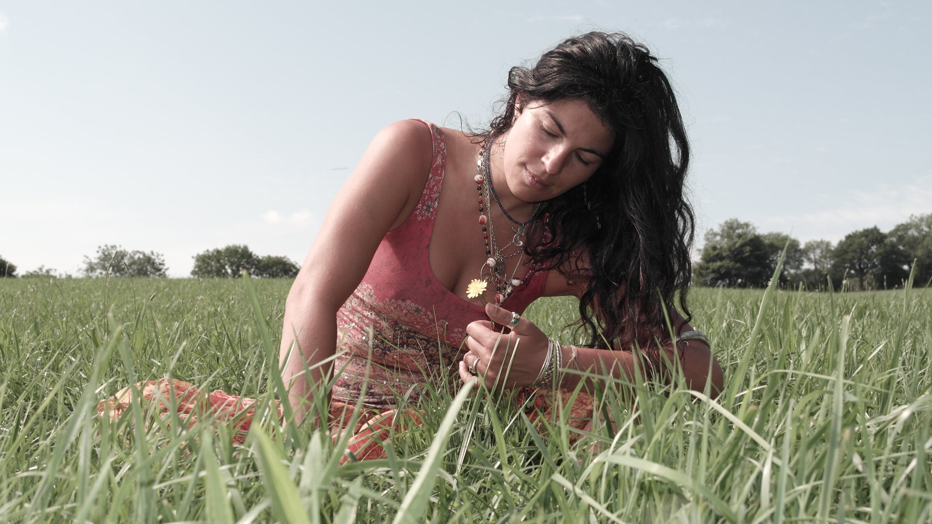 Girl in grass