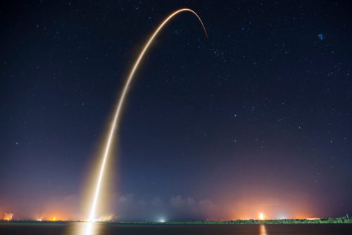 SpaceX timelapse photo symbolising journey through time and space